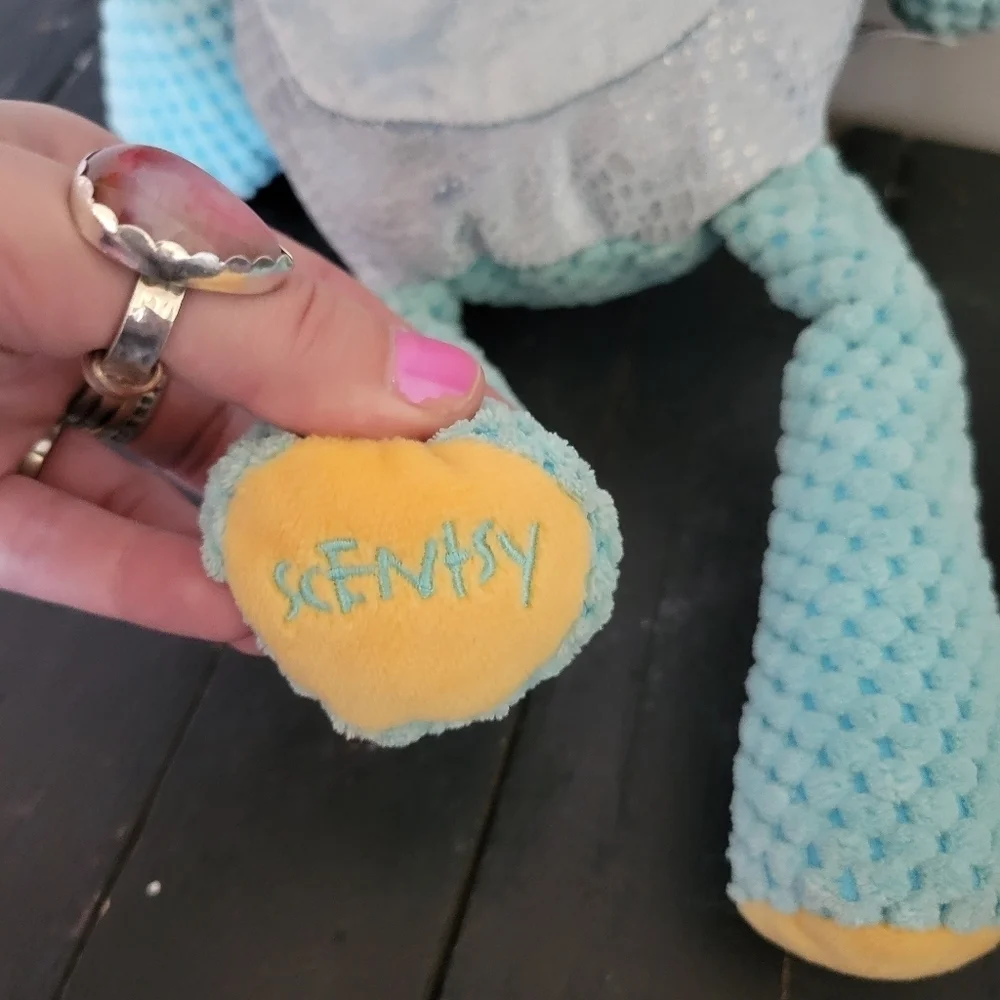 Scentsy Buddy Blue Dinosaur Terra Triceratops Plush Animal Lovie Scented
